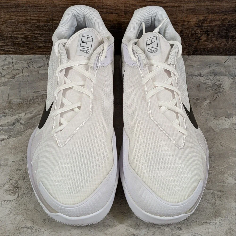 Nike Air Zoom Vapor Pro HC Men's 10.5 Hard Court White Tennis Shoes CZ0220-124 a
